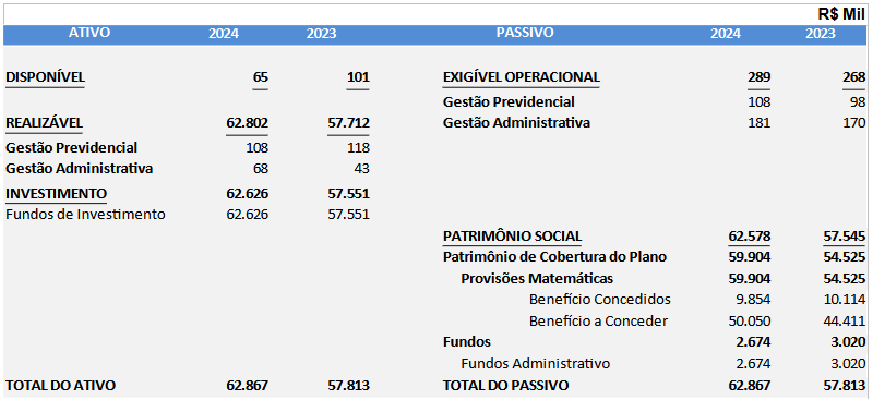 Síntese da Situação Patrimonial
